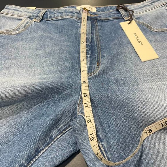 Rolla's Australia NWT Women's Medium Wash Mid Rise Miller Cropped Jeans 32/28 - Picture 10 of 16